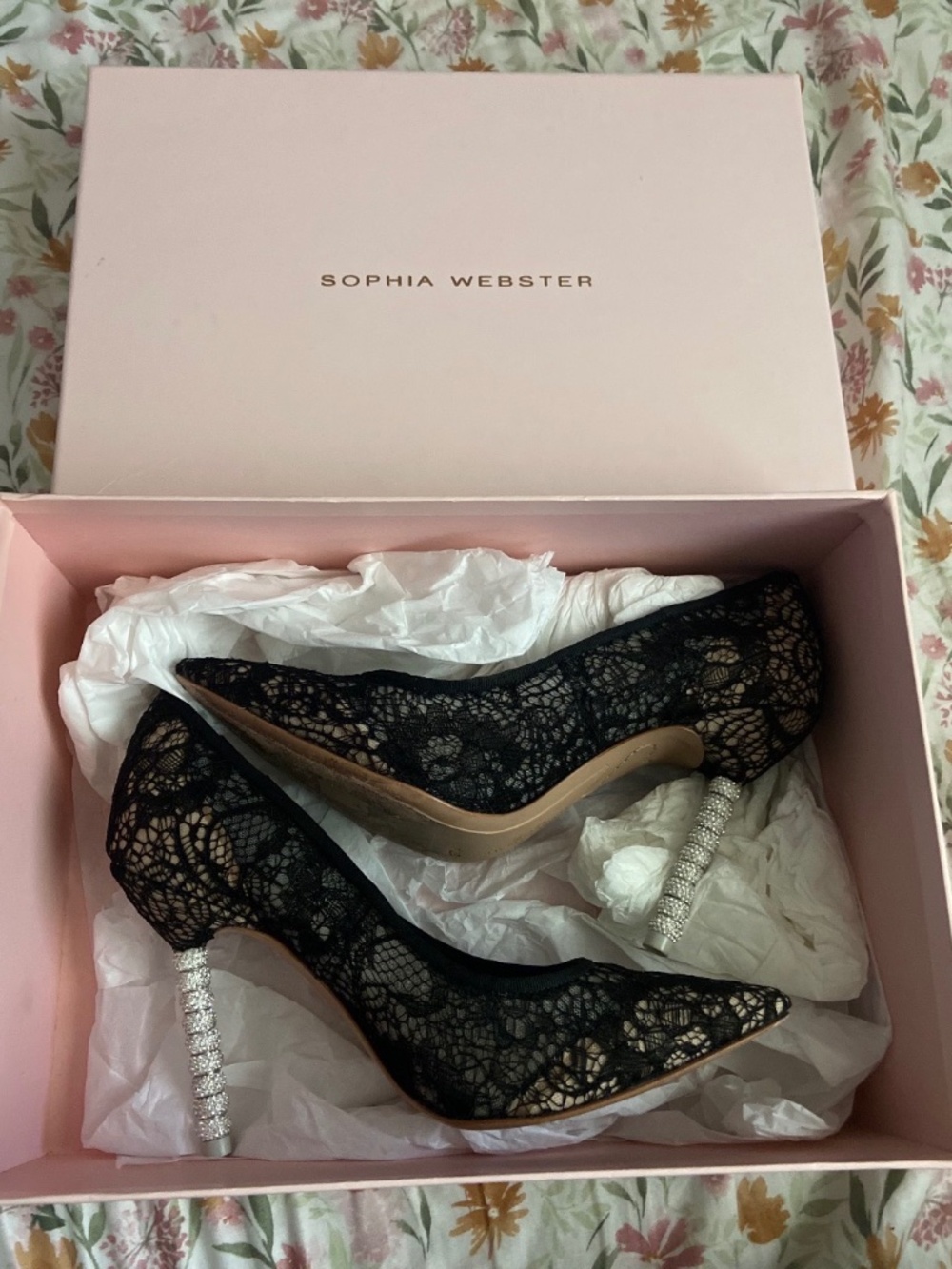 Sophia Webster Coco Crystal Lace Pumps